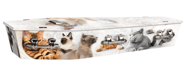 CAT03-Cats_Classic Cats Funeral Casket