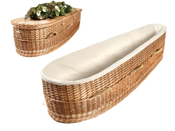 Willow Wicker Woven Coffin