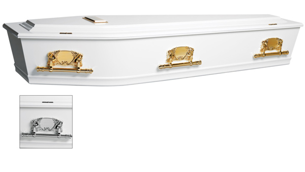 White Sterling Funeral caskets