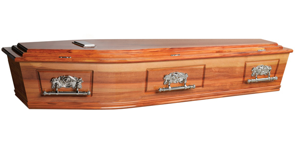 TIMB_Tudor Westminster Rimu Funeral Casket