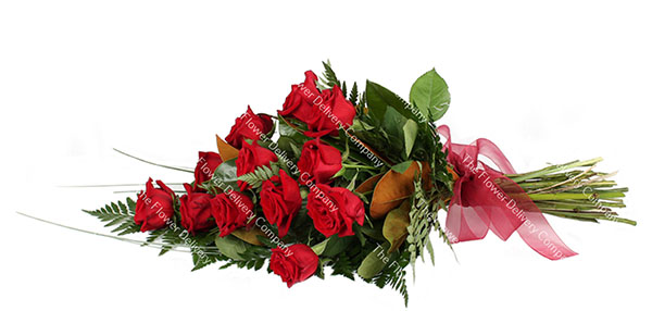dozen-rose-tribute Dozen Rose Tribute Funeral Flowers