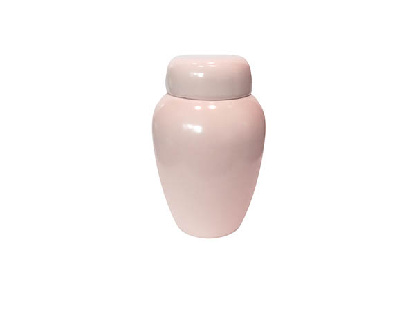 Ceramic Satin Pink Urn
