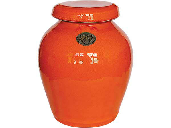 Morris & James Ceramic Orange Urn