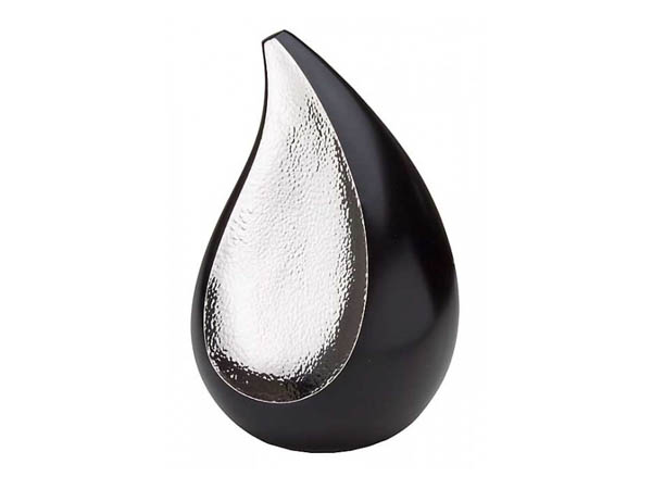 TearDrop-Hammered-Silver-Black