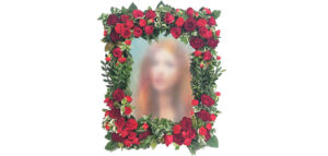 Memorial Floral Photo Frame Funeral Flowers
